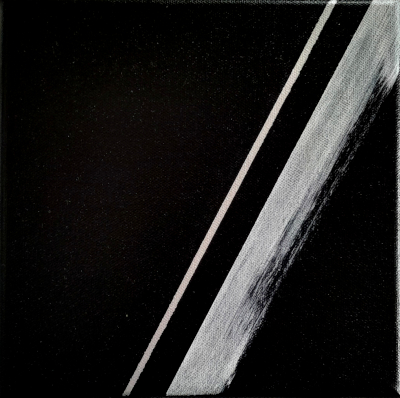 Expressions: I.  Acrylic on 8” x 8” canvas, 2023. $80