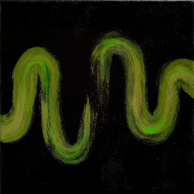 Expressions: IV.  Acrylic on 8” x 8” canvas, 2024. $80.